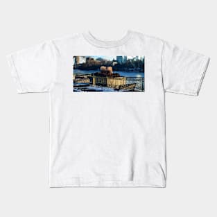 Winter Boom Island Kids T-Shirt